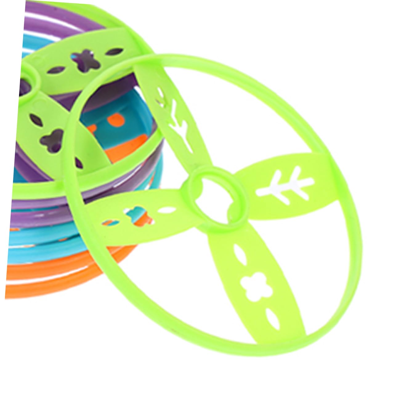 ERINGOGO 40Er Set Bunte Flugscheiben Ersatzteile Kompatibel Mit Hand- Und Fußbetriebenen Flugspielzeugen Outdoor Für Kinder Und Erwachsene Familienaktivitäten