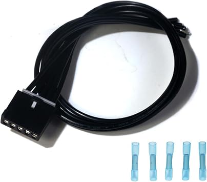 WPT1285 Blower Motor Resistor Connector Wire Harness Pigtail AC Fan Blower Wire Harness Pigtail Compatible with 2010-2015 Ford Fusion, 11-14 Lincoln MKZ Base Hybrid, 10-11 Mercury Milan 645-512