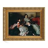 FOLKOR Solid Wood Frame for 11x14 Inch Stretched Canvas Paintings Prints Pictures, Finished Antique Gold Ornate Canvas Frame for Portrait Landscape Wall Art Decor (Empty Frame, No Cover & Backboard)