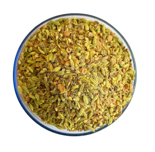 Image of Jyoti Ben's 5-Seed Roasted Digestive Mix Pack of 3 | Saunf, Dhaniya Daal, Ajwain, Till & Suwa | Natural Mouth Freshener | After-Meal Mukhwas | No Preservatives | 250g Each