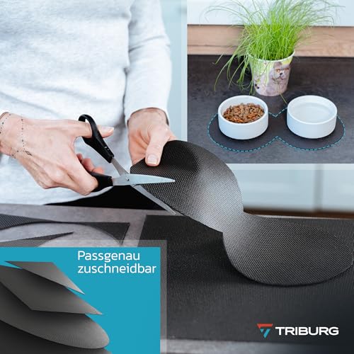 TRIBURG Universal Anti Rutsch Schmutzmatte 120x100cm Zuschneidbar und Wasserdicht - Kofferraummatte - Antirutschmatte Auto - Antirutschmatte Schubladen - Kofferraum Schutzmatte