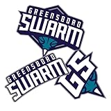 Desert Cactus Greensboro Swarm NBA G League Charlotte Hornets Minor League Basketball Officially Licensed Sticker Vinyl Decal Laptop Water Bottle Car Scrapbook (Type 2-1)