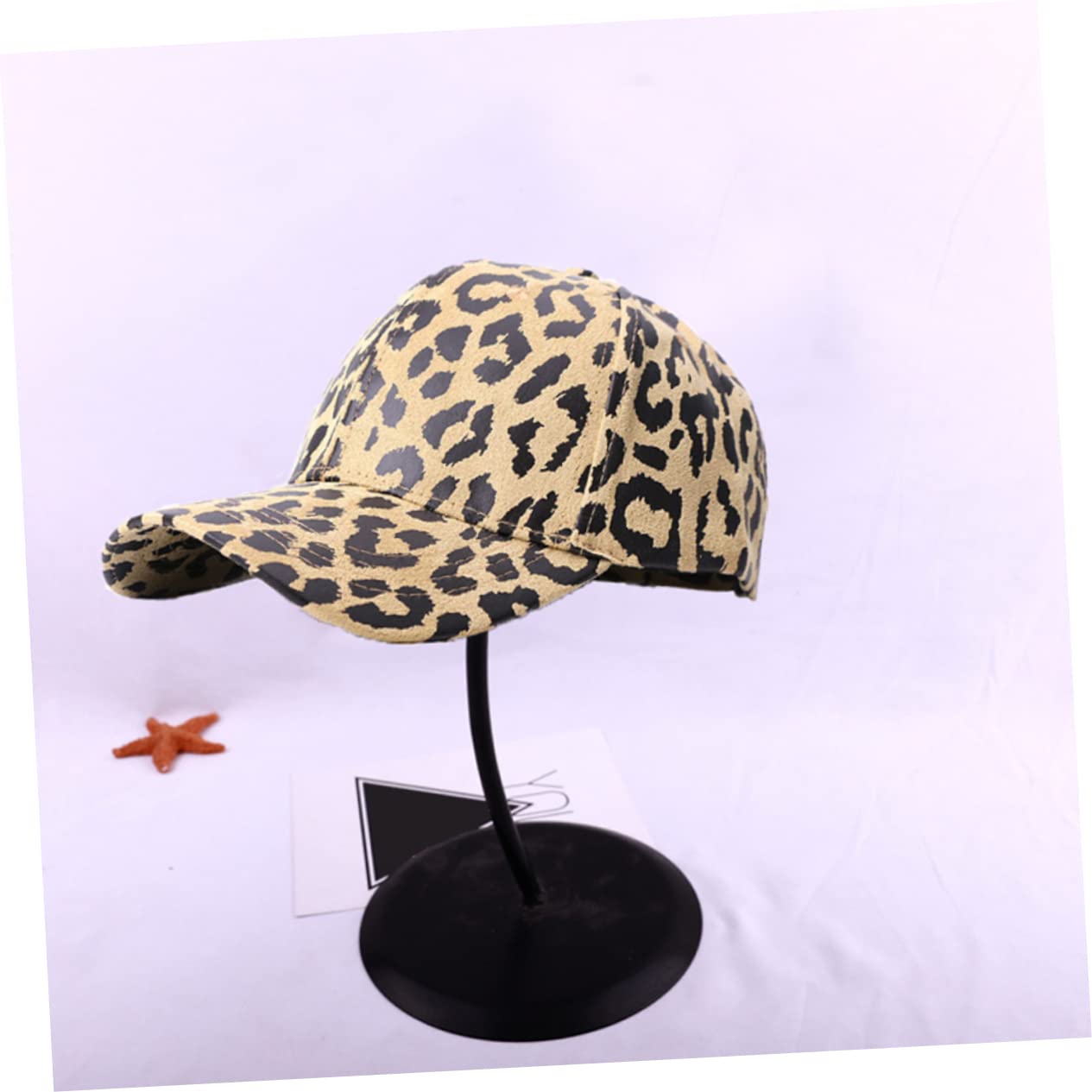 Parasole Cappello Anti UV Baseball di Cotone Cappello da Baseball Donna Leopard
