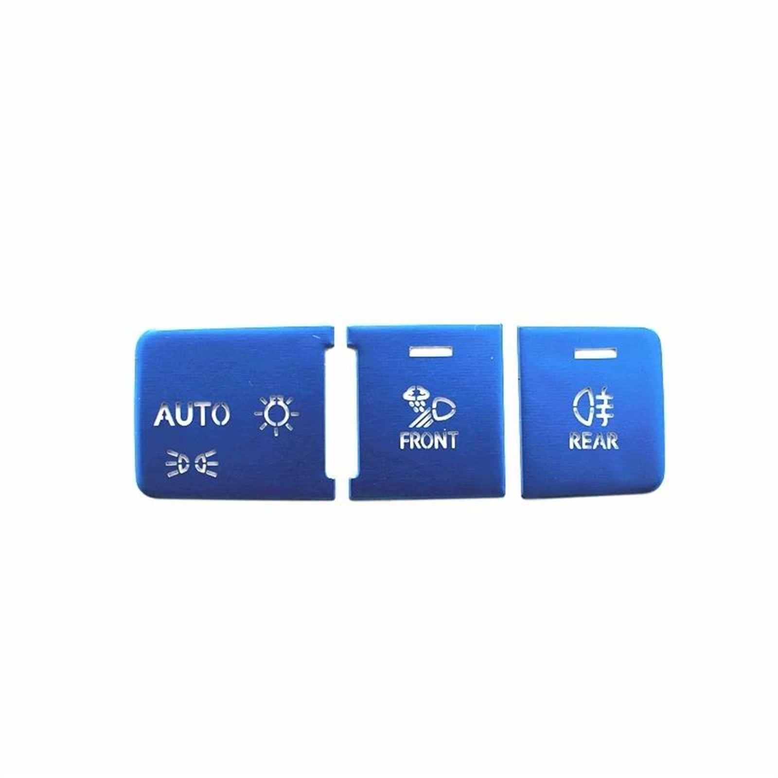 Qibbei Blu Car Headlight Adjustment Buttons Sequins Decoration Cover Trim Decal For Audi A6 C8 A7 A8 2019 2020 2021 Stickers(Blu)