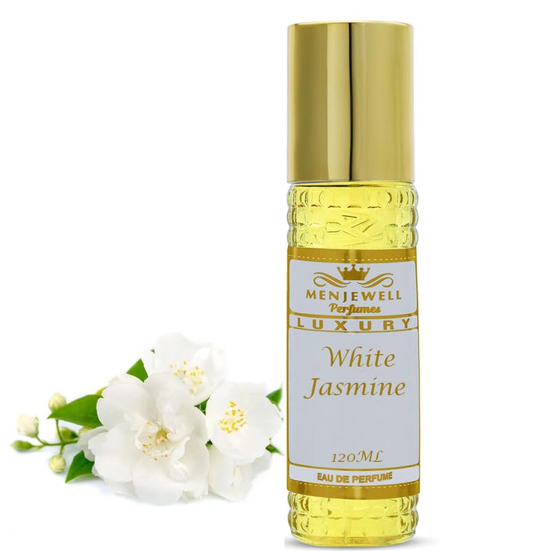 Menjewell White Jasmine Spray Perfume For Women | Pocket Perfume | Best Gifting Long Lasting Fragrance | Eau De Parfum | 120ml
