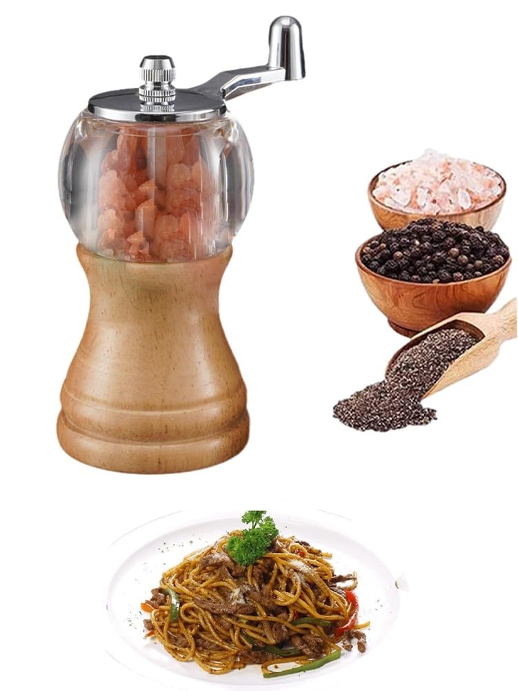 Macinapepe Manuale In Acciaio - Per Sale E Pepe, Ricaricabile, Design Compatto