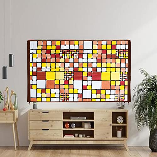 Image of Transparent LCD /LED T.V Protector Cover with Zipper Enclosure for 32 Inch Suitable for All Major Brand & Model (Color-Brown, Size-29x3x19 Inches)