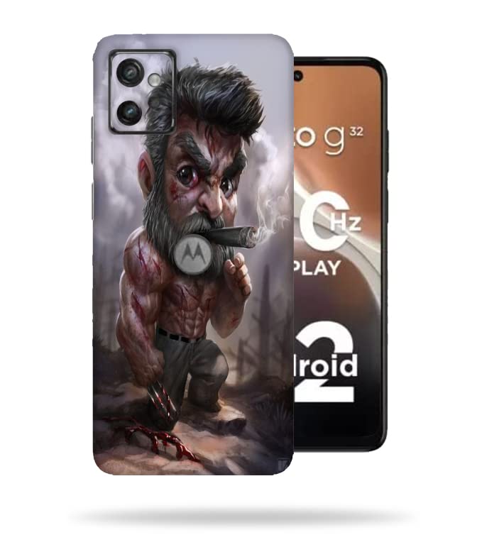 OggyBaba HelloBoy Skin Back Protector Film Ultra Thin Scratch Resistant Vinyl (Not Case and Cover) for Moto G32