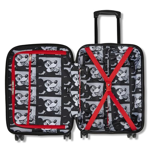 American Tourister Keith Haring Mickey Mouse Hardside Luggage with Spinner Wheels, Carry-On 19-Inch3