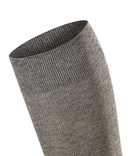 Falke Women's Sensitive London Diabetic Socks, Cotton, Knee-High, Lightweight Soft Knit, Black White More Colors, 1 Pair #TOP3