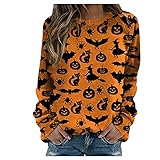 ❤️ Occasion :Loose Blouse Sweatshirts mit Lange Ärmel Design, eingetroffen in dieser Saison, Lange Pullover Frauen, Perfekt für Frühling, Herbst und Winter, angenehm zu tragen. Gute Geschenken für die Frau, Freundin, Mama.