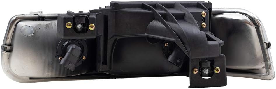 Brock Headlight for 1999-2002 Silverado 1500 for 2001-2002 Silverado 1500 HD for 2000-2006 Tahoe for 2000-2006 Suburban 2500 16526133 Set GM2502187