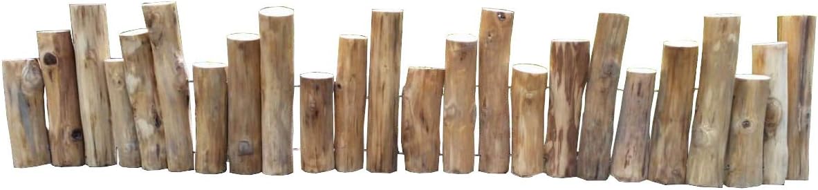 MGP Natural Color Uneven Solid Teak Log Edging