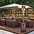 Hykolity 50,000 BTU Propane Patio Heater with Table Design, Stainless Steel Burner, Triple Protection System, Wheels, Outdoor Heaters for Patio, Garden, Commercial and Residentia(Bronze)