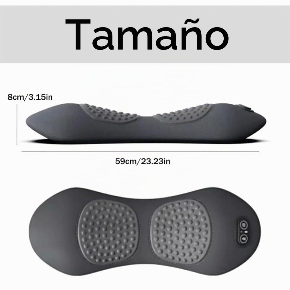 Theraback 3 en 1 terapia trasera, Theraback Masajeador de vibración de tejido profundo, masaje portátil de triple fusión casera para cintura, cuello y hombro (Gray)