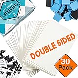 Dry Erase Lapboards (30 Pack) DOUBLE SIDED +Markers/Erasers 9' x 12' Mini White Dry Erase Boards for Students Whiteboards,Teacher Supplies, Classroom