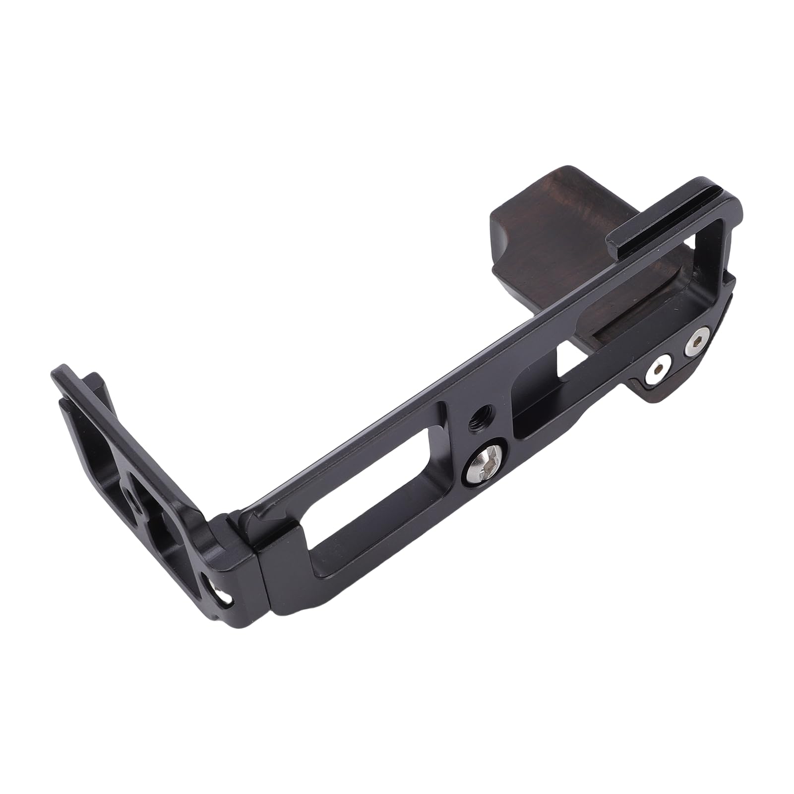 Supporto Impugnatura Fotocamera a L con Manico in Legno Vintage Base in