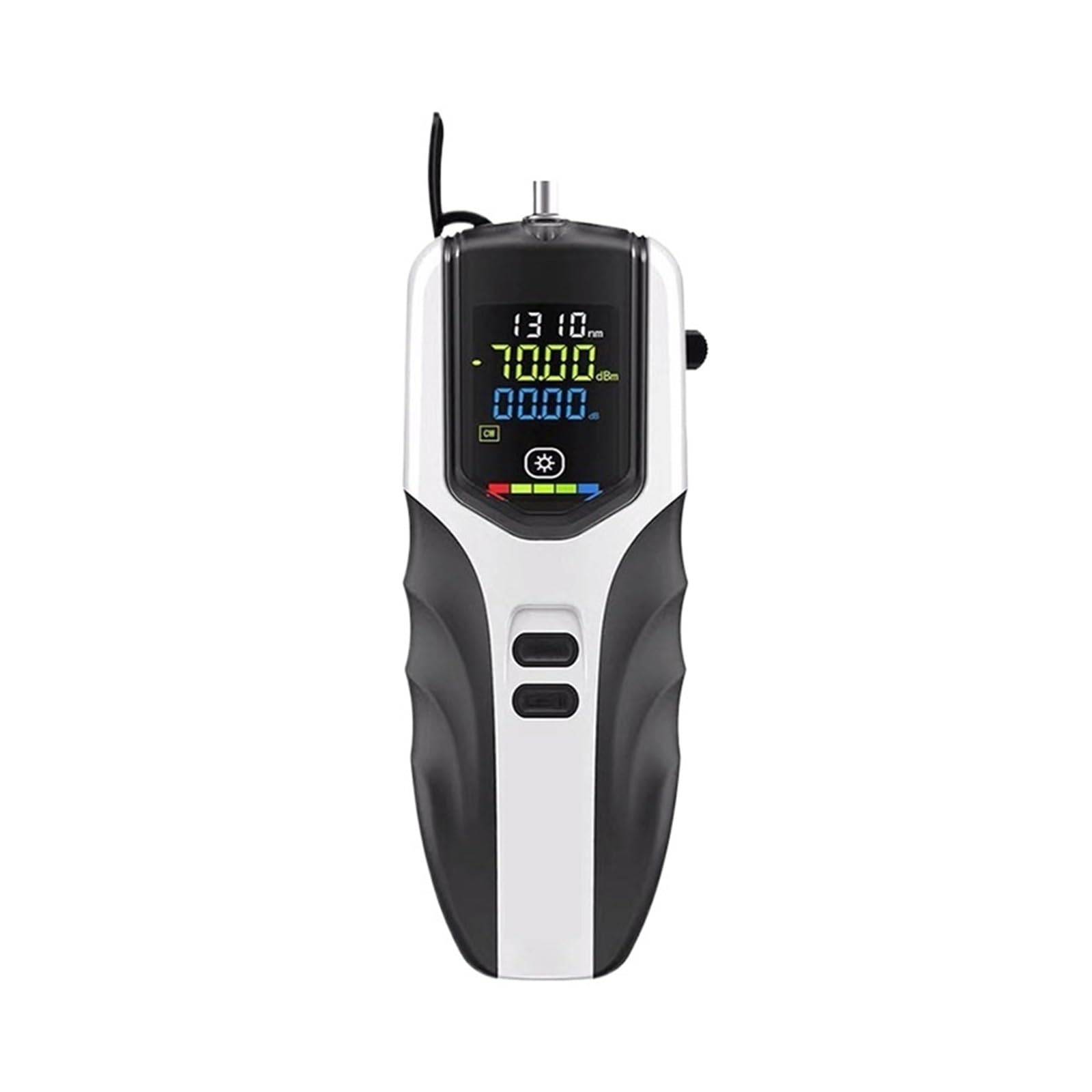 Fiber Tester, Mini 4 in 1 Multifunctional Optical Power Meter Save Data Visual Fault Locator Network Cable Test OPM Optical Fiber Tester(-70 to 6dBm)
