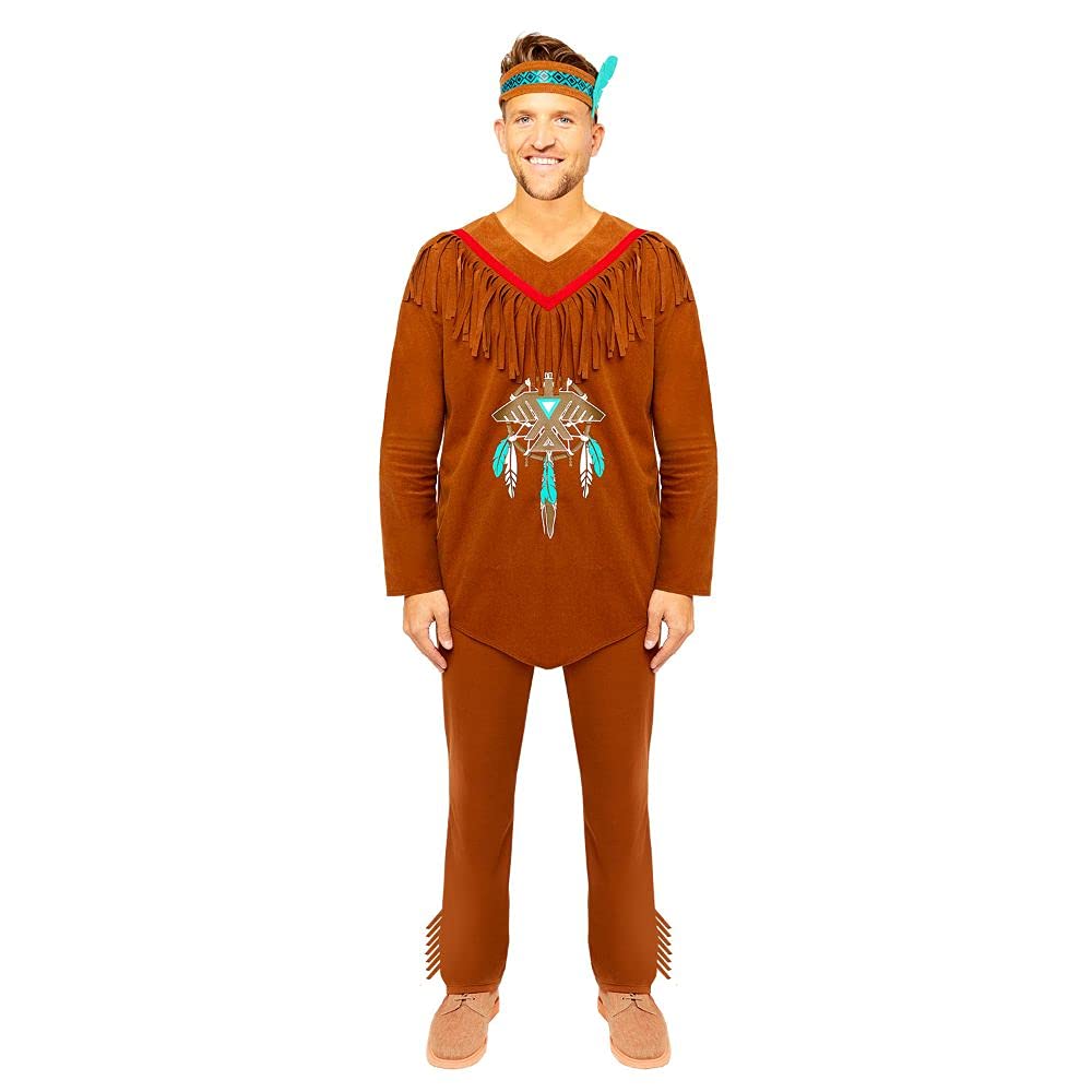 (PKT) (9907081) Adult Mens Native American Costume (Standard)