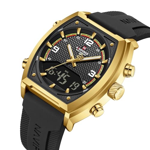Image of NAVIFORCE NF9242 Dynamic Racing Style Multifunctional Analog-Digital Watch