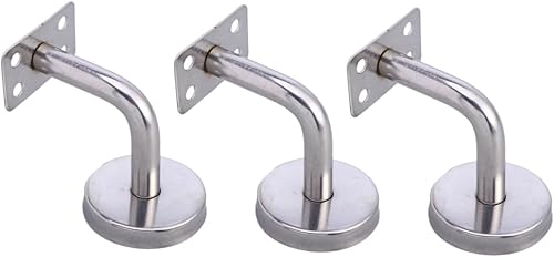 Miniatura 1 de OATIPHO 3 piezas de barandilla de pared de acero inoxidable barandilla de escalera de metal Mirin red de animales de peluche o hamaca reposamanos
