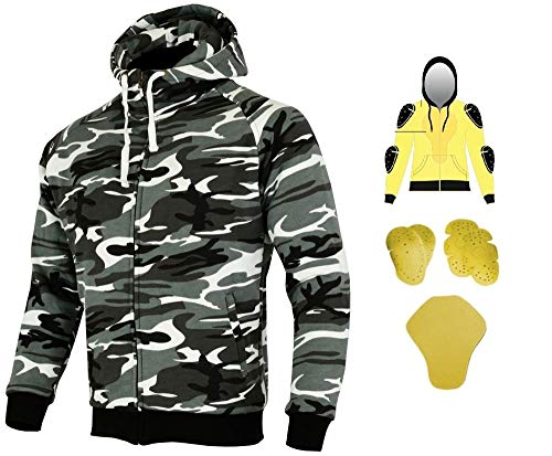 Chaqueta con capucha para motocicleta Chaqueta camuflaje de Heyberry Cover