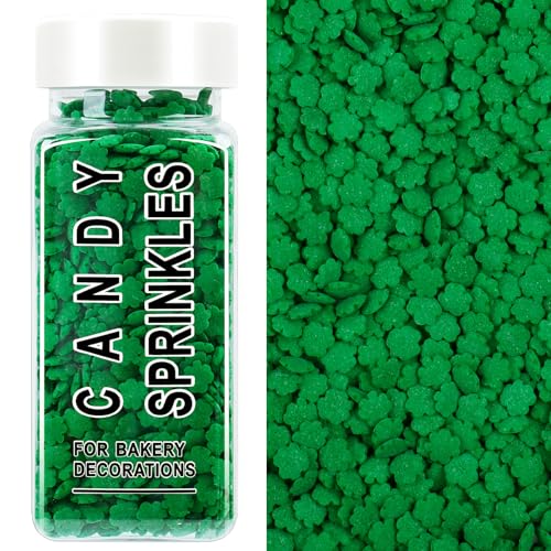 Image of Shamrock Sprinkles, St. Patrick's Day Green Sprinkles for Cake Decorating