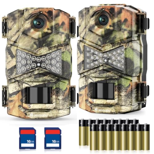 2 Pack Night Vision Waterproof Trail Cameras