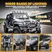 Auxbeam 4 Inch LED Light Pods, 60W Square Offroad Driving Light Super Bright 120° White Broad Flood Beam Pods Light with Off Road Wiring Harness for Wrangler Truck Pickup SUV ATV UTV (2 Pcs)