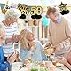 10 Stück Deko 50 Geburtstag Mann, Tischdeko 50. Geburtstag Frauen, Bienenwabe Mittelstück 50 Geburtstag Deko, 50 Geburtstag Männer Deko für 50 Geburtstag Männer Frauen Party Dekoration