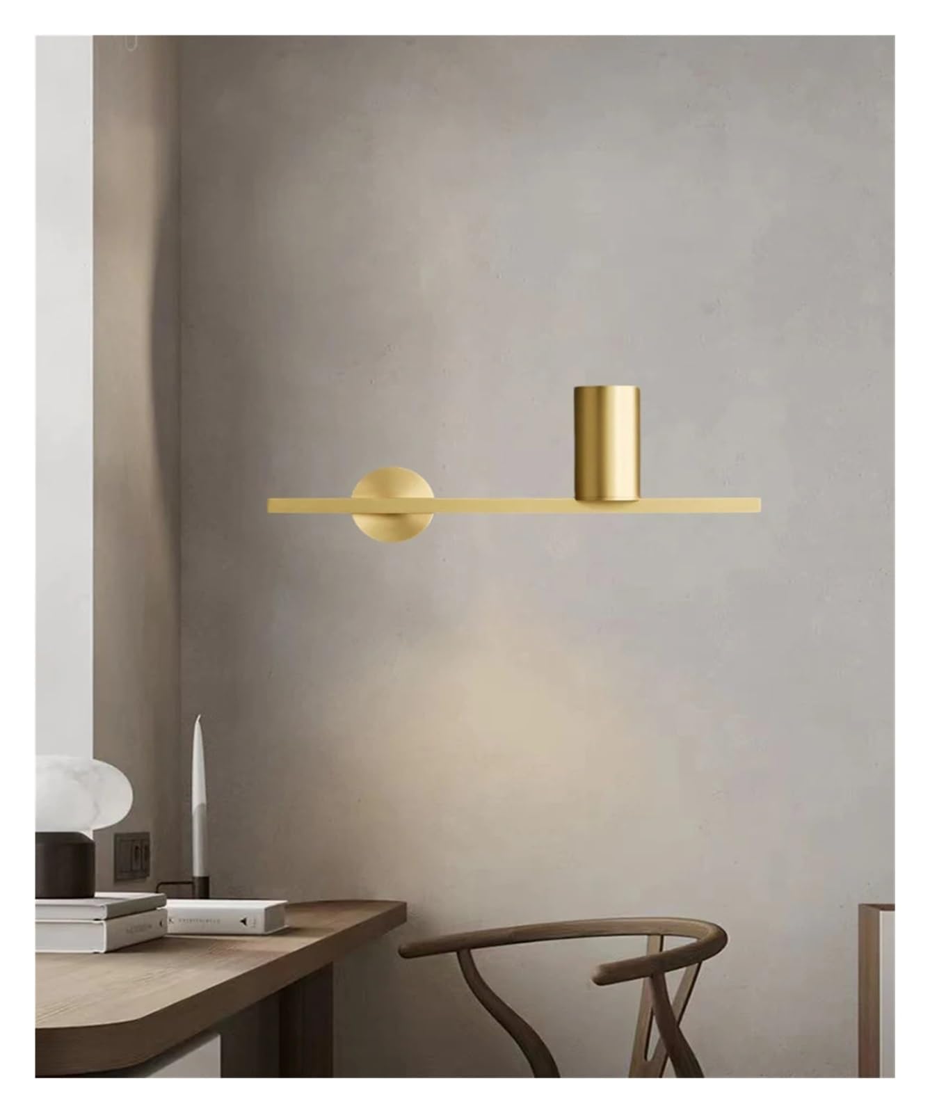 ZTCHSENZT Wall Light Gold Black for Bedroom Bedside Foyer Stairs Aisle Sconce Atmosphere Lamp,Gold-Right