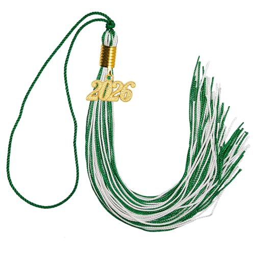 Image of GraduationMall Single&Multiple Color Graduation Tassel with 2026 Year Charm 9 inch