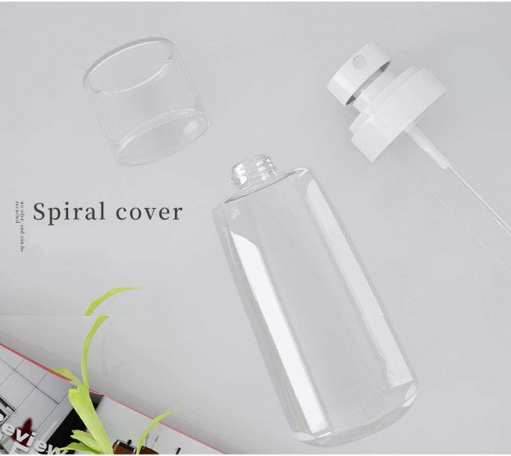 JOSALINAS 4PCS Fine Mist Spray Bottle 2oz/60ml Plastic Empty Clear Refillable Travel Container Essences Rose Water Mister