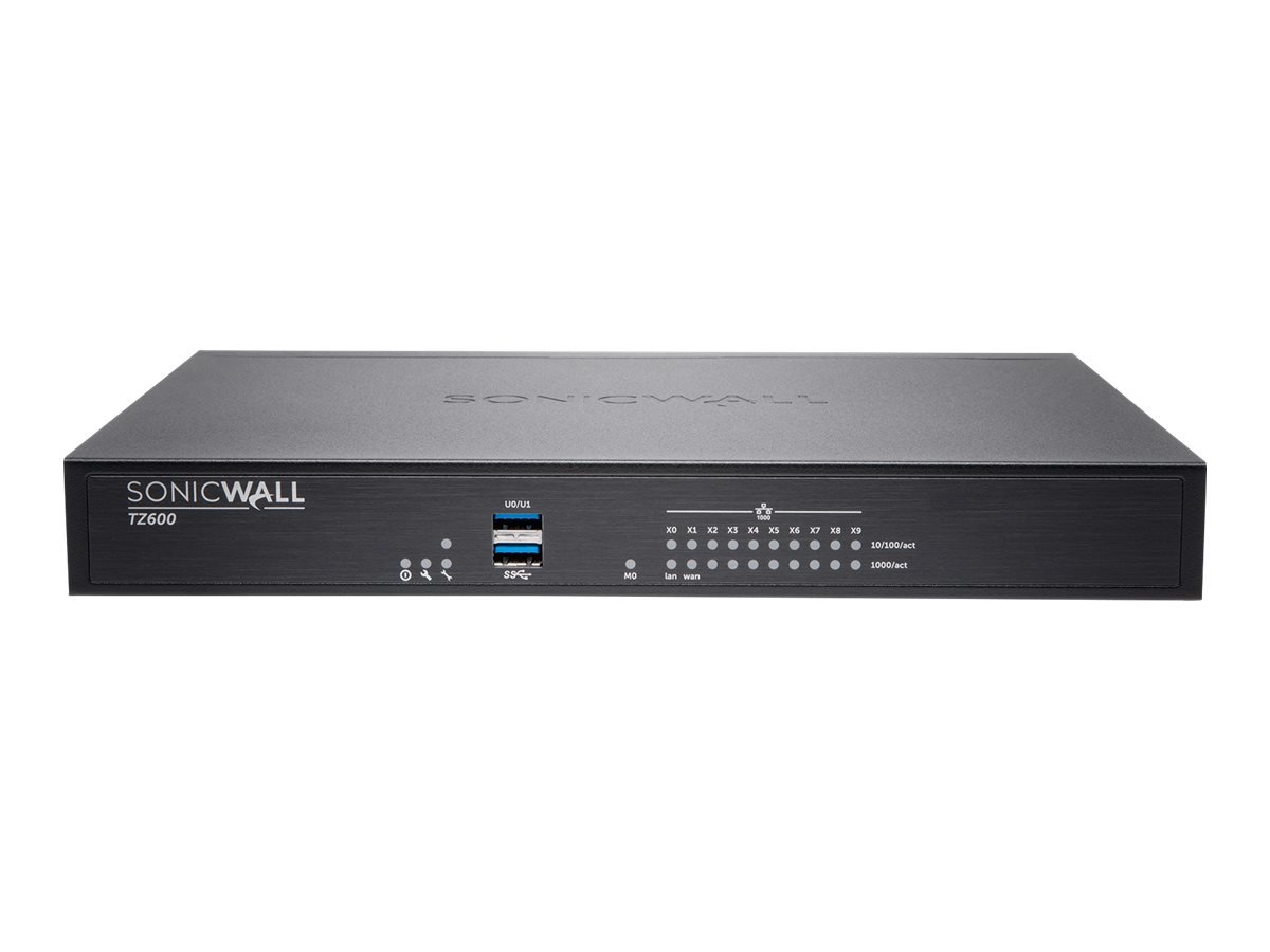 SonicWALL TZ600 Security Appliance, Black (01-SSC-3043)