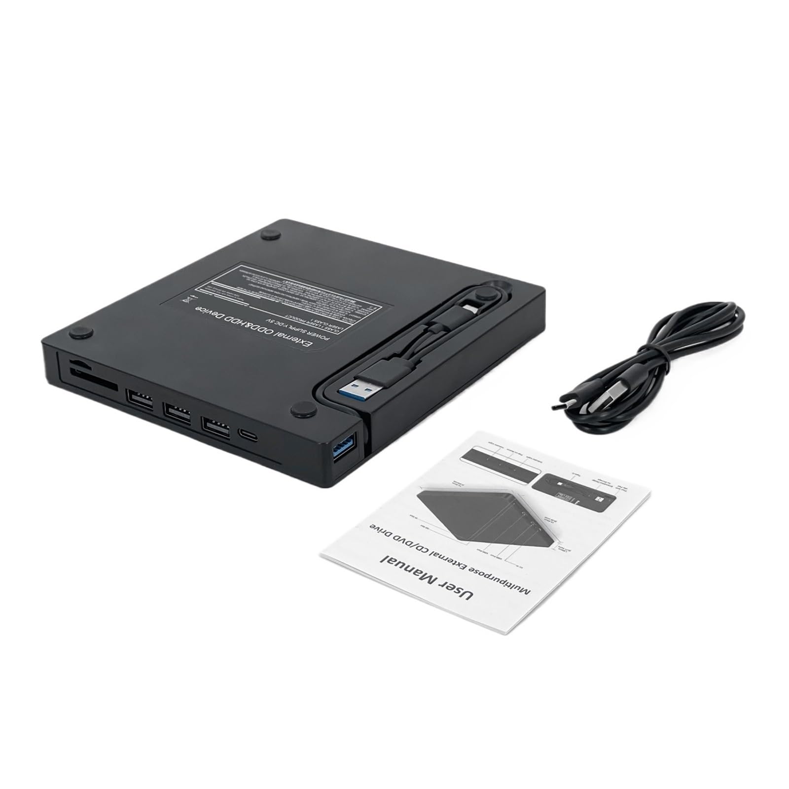Lettore Dvd unità Ottica USB Esterna unità Ottica Dvd Laptop Desktop Masterizzatore CD Universale unità Ottica Mobile Tipo C(7-in-1 Optical Drive)
