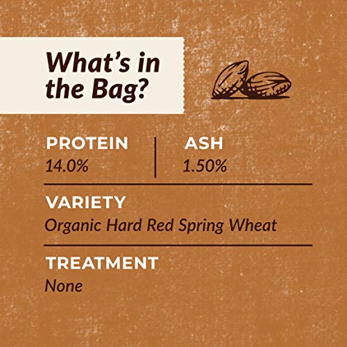 Organic 100% Whole Wheat Flour – 25 Lb. Bag #TOP2