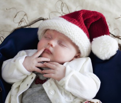 Huggalugs Baby Toddler Children Or Adult Snowy Santa Stocking Hat M #TOP4