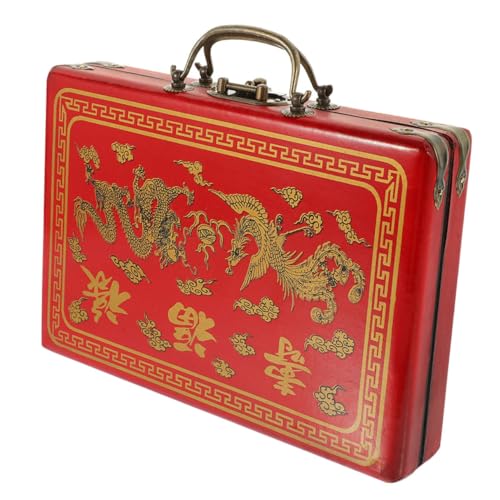 Estuche de Madera para Almacenamiento de Mahjong miniatura 1