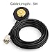 TengKo NMO Dual Band High Gain Antennas for CAR Mobile Radio UHF VHF 400-470 136-174MHZ and Mount Magnetic Base for Mobile Radios PL259 Connector (Mount Base)