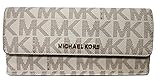 Michael Kors Womens Jet Set Travel Flat Wallet Vanilla Acorn