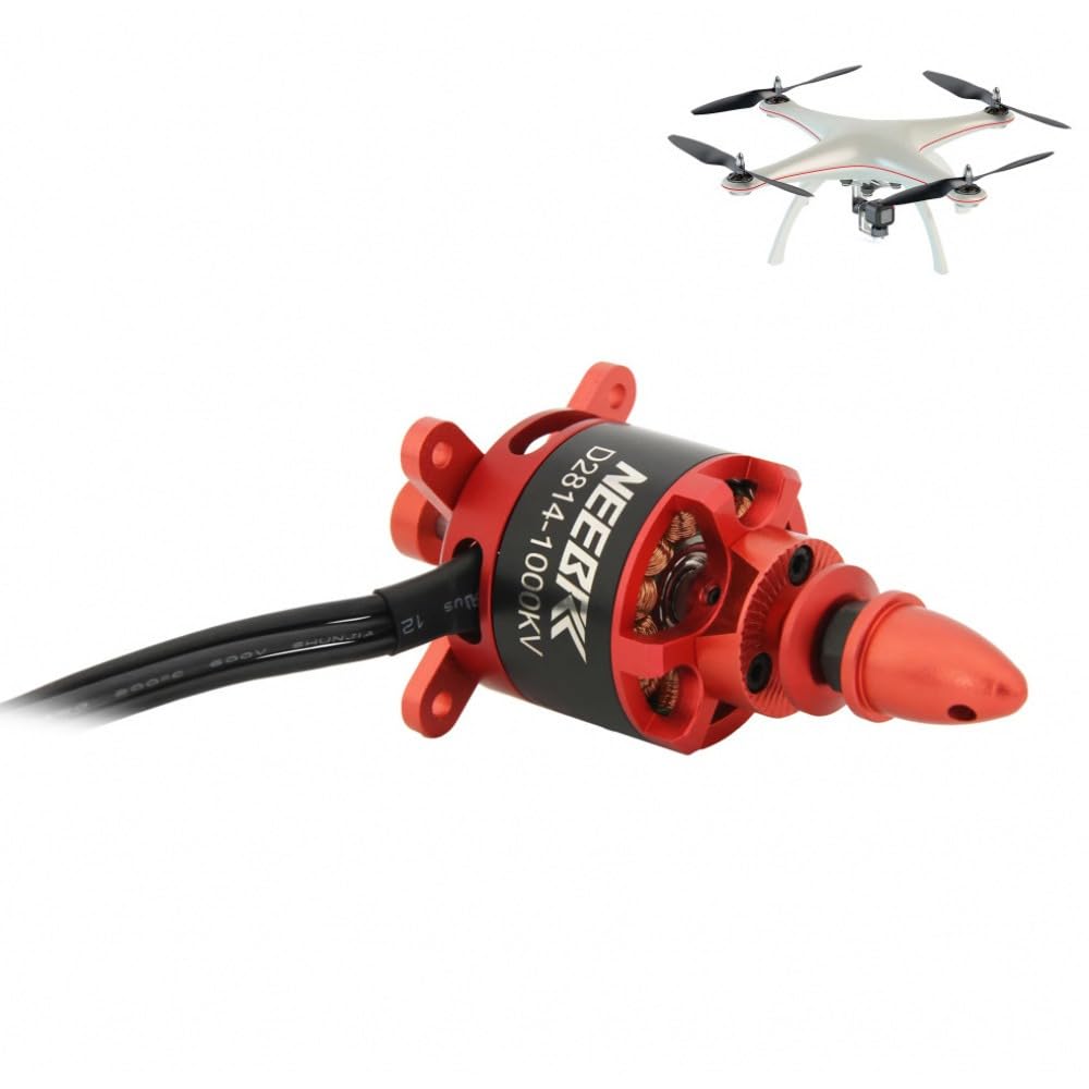 Motore Brushless Outrunner 1000KV 6mm Albero 3-4S Lipo per 12×6/11×7 Elica RC Drone Multirotore Quadcopter Fai da Te FPV Accessori per Aeromobili (1 Pezzo)