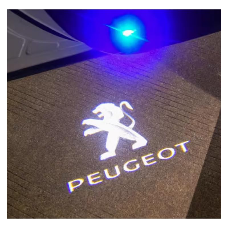 2 Pcs Luces Led De Bienvenida, para Peugeot 207CC Convertible 2007-2012 Proyector Puerta Coche Luces, Luz De Bienvenida del Coche,G