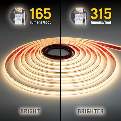 Image of Armacost Lighting RibbonFlex Pro COB Outdoor LED Strip Lights 24V, 3000k, 165 Lumens /Ft, 10M 171252