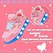 AMZKC ZKA7 Toddler Pink Blue Light Up Shoes for Girls Walking Running Tennis Casual Fashion Sport (Pink Blue Size 5)