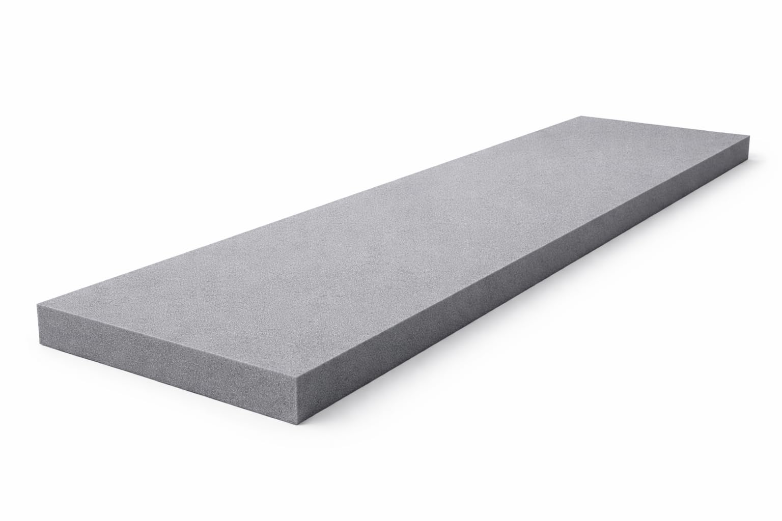 High Density Grey Firm Foam Sheet – Upholstery Foam for Sofa Seats, Chairs & Campervans – Durable Support Foam, DIY Projects, Indoor/Outdoor Padding – UK Made (80" x 20" x 1")