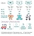 Rearz - Critter Caboose Brief Adult Printed Diapers Sample - 8000ml (Medium (30
