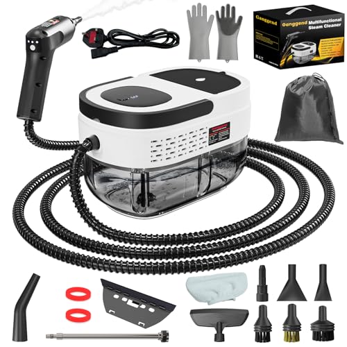 Dampfreiniger Handgerät, 2500W Handdampfreiniger mit 1,6-Liter-Wassertank, 15 Sekunden Aufheizzeit,...