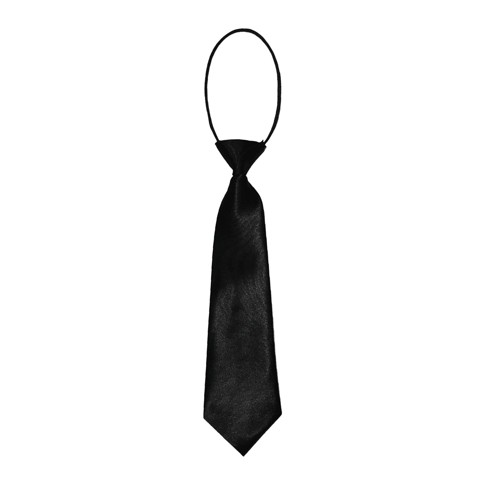 Diapxy - Corbatas para niños (28 cm, corbatas elásticas para niños, corbatas formales lisas de satén para bodas, bailes de fin de año para niños, celebraciones