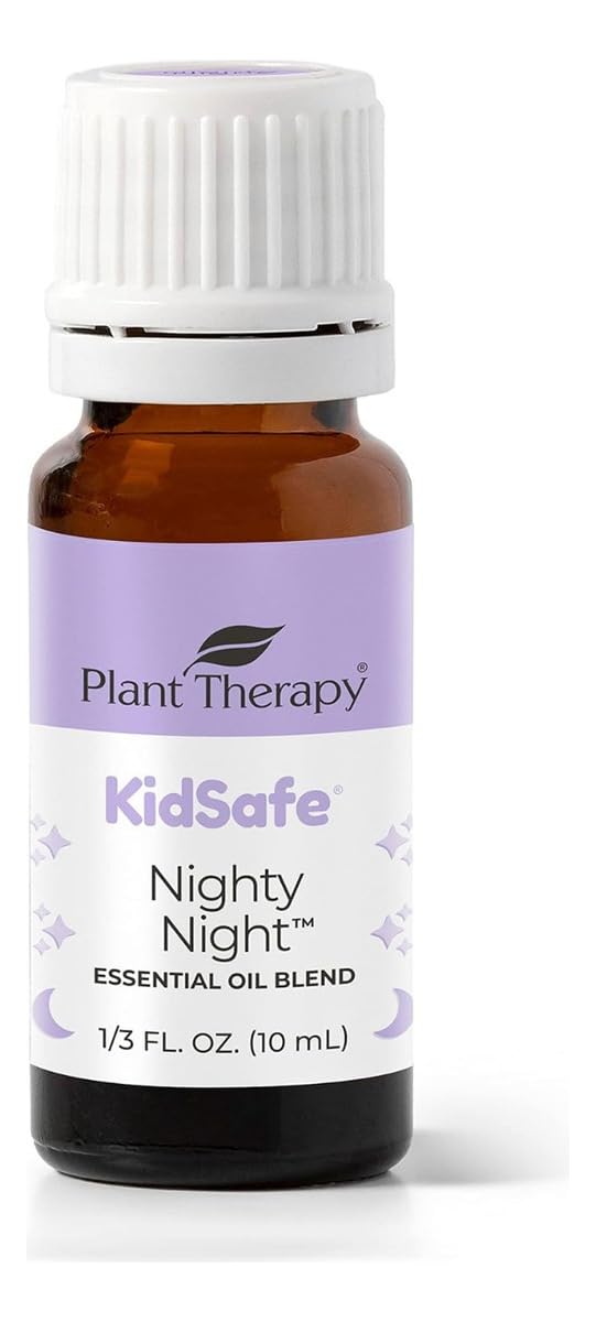 Plant Therapy KidSafe Nighty Night Essential Oil Blend for Sleep 10 mL (1/3 oz) 100% Pure, Undiluted, Natural Aromatherapy, Therapeutic Grade