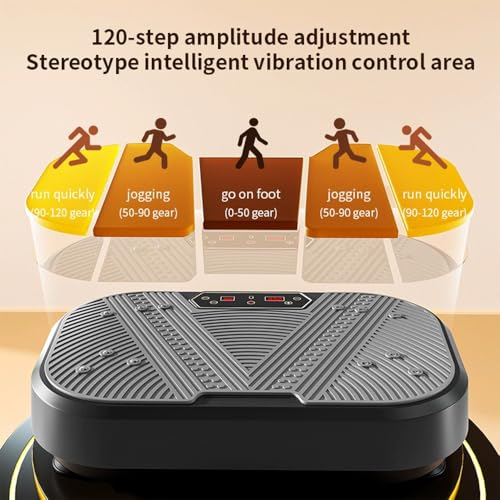 Plataforma vibratoria para ejercicio y pérdida de peso, equipo de fitness para gimnasio deportivo, quemador de grasa con 99 velocidades ajustables miniatura 3